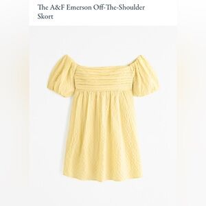 NWT A&F Emerson Off-The-Shoulder Skort